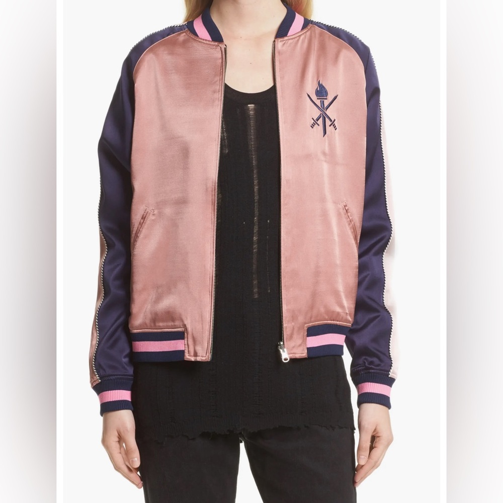 Opening Ceremony Reversible Silk Bomber